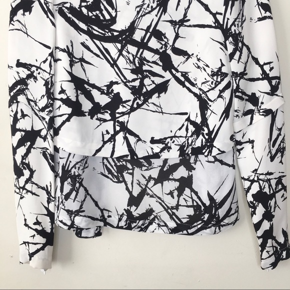 A.L.C. Presley Brushstroke Open Back Silk Top - Picture 5 of 13